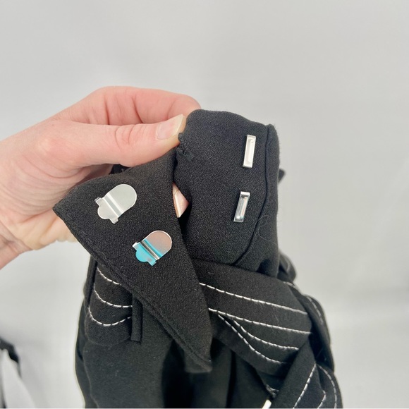 NWT Topshop Paperbag High Waist Black Career Trousers 4 - Picture 4 of 10